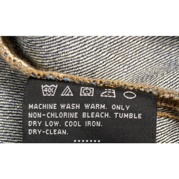 Harley Davidson Women's Button Front Fitted Denim Vest, Blue 96174-17VW. SZ S - Picture 6 of 8